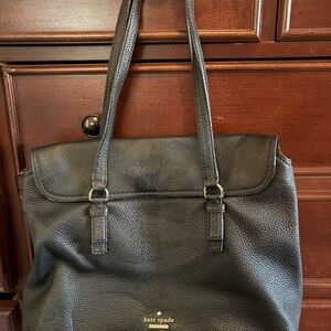 Kate Spade Textured Black Tote Bag